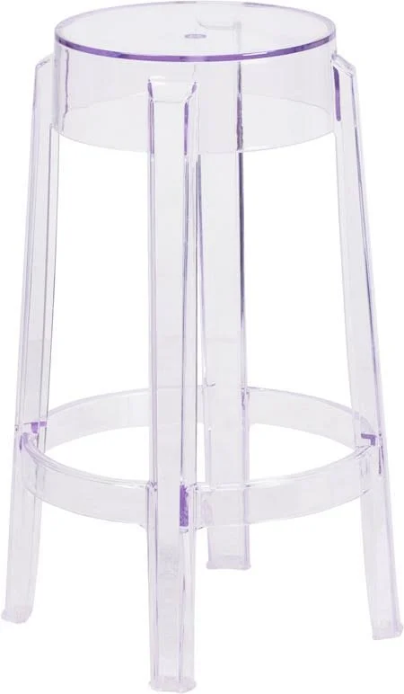 Ergode 25.75'' High Transparent Counter Height Stool