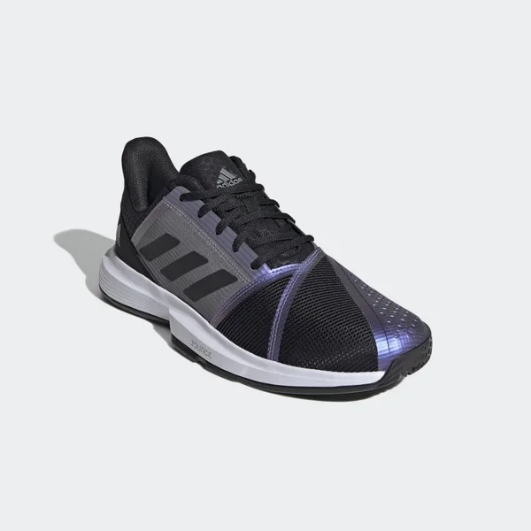 Adidas Men's CourtJam Bounce Tennis Shoes - Black