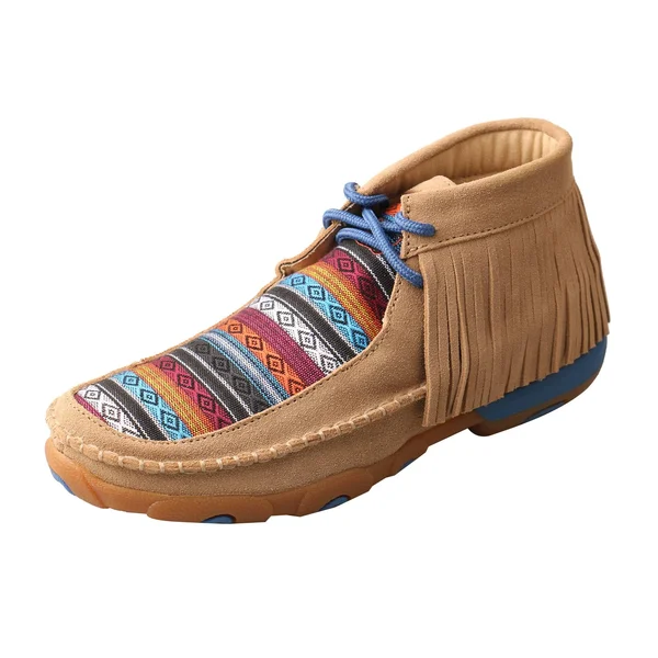 Twisted x Women's Driving Moc WDM0064 Serape Fringe