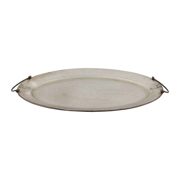 Decorative Metal Tray with Handles