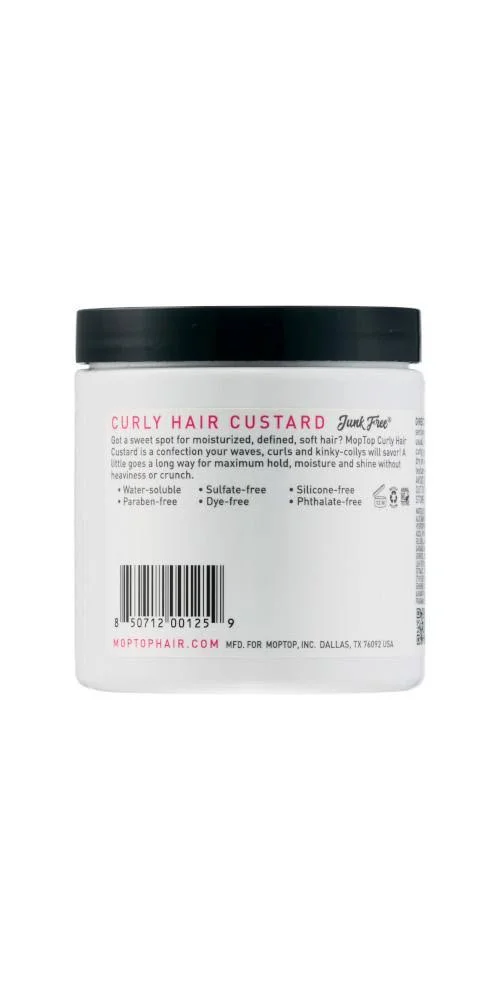 Mop Top Curly Hair Custard - Medium Gel that Doesn&t Get Crunchy 16oz