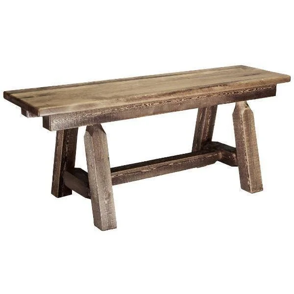 Montana Woodworks Homestead Small Plank Bench, Men's