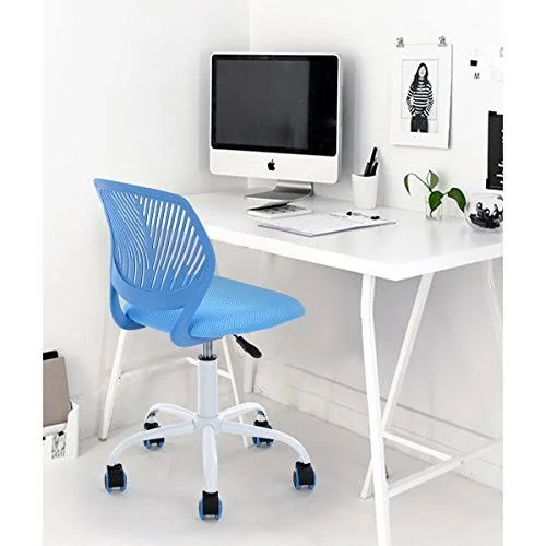 Blue Office Task Adjustable Desk Chair Mid Back Home Children Study