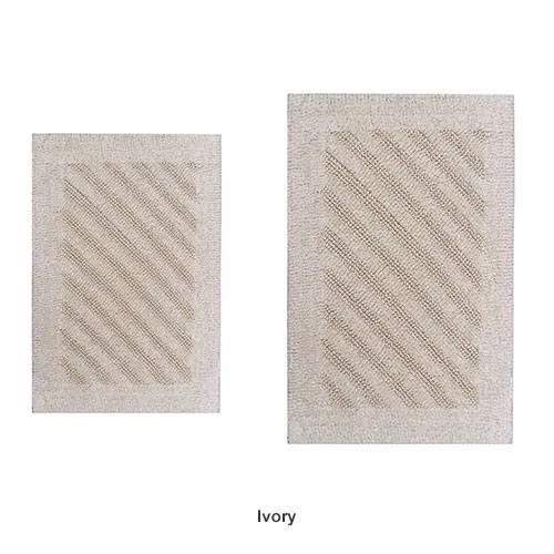 Castle Hill Reversible 2pc. Shooting Star Bath Rug Set Natural