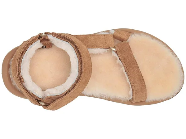 Teva Women's Hurricane Shearling Sandal - Pecan 7