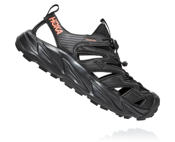 Hoka One One Women's Hopara - 5 - Black, Fusion Coral