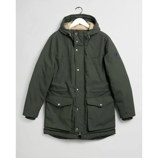 Gant Men's Parkas Regular Fit Green XL