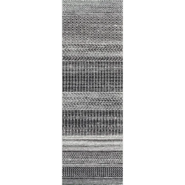 nuLOOM Nova Stripes Area Rug - Size: 8& Square, Gray
