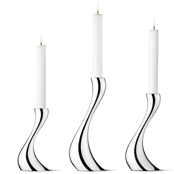 Georg Jensen, Cobra Candleholder - 3 Piece Set