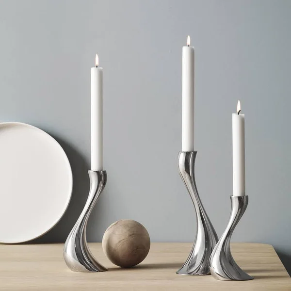 Georg Jensen, Cobra Candleholder - 3 Piece Set