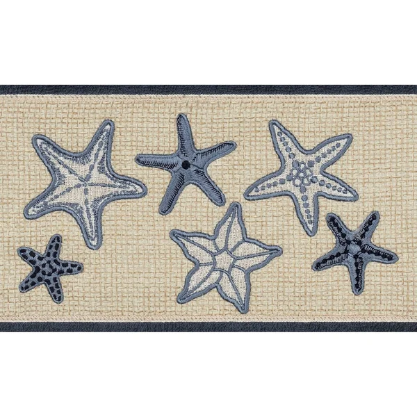 Linum Home Textiles Lydia 100% Turkish Cotton Embellished Towel Set Midnight Blue