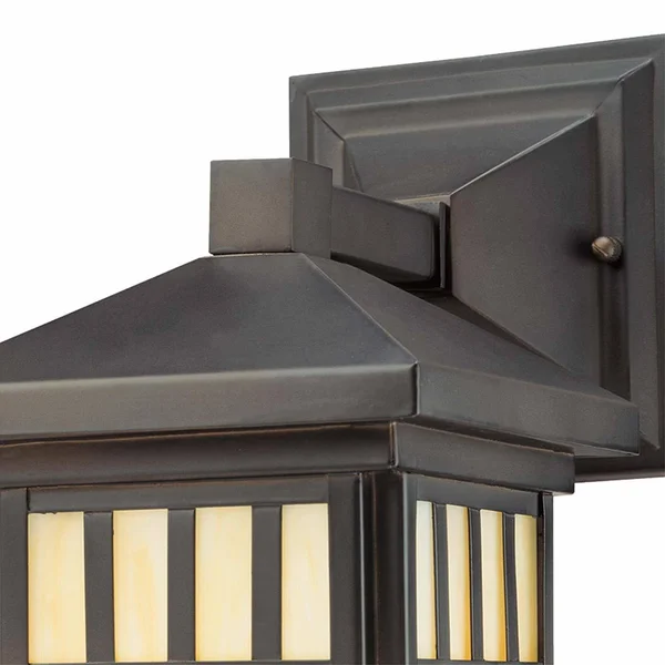 Westinghouse 6732800 Burnham One-Light Exterior Wall Lantern on Steel with Honey