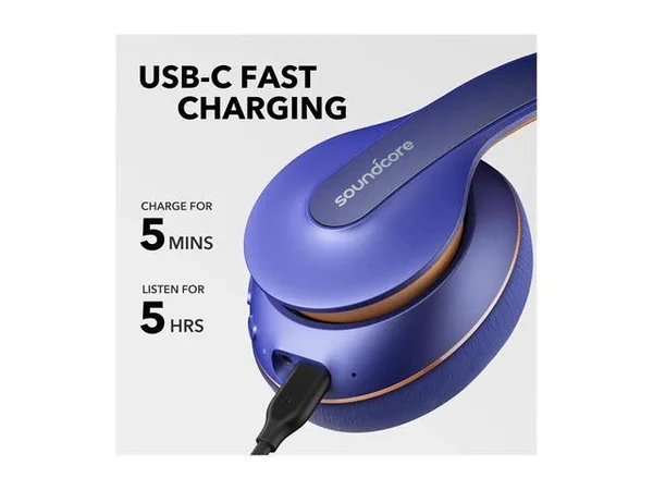 Anker Soundcore Life Q10 Wireless Bluetooth Headphones, Over Ear and Foldable, Hi-Res Certified Sound, 60-Hour Playtime and Fast