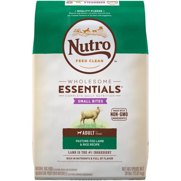 Nutro Natural Choice Dog Food, Lamb & Brown Rice Recipe, Small Bites, Adult Dog - 30 lb