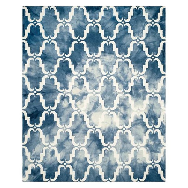 Safavieh Dip Dye DDY536N Navy - Ivory Rug 9&X 12& Rectangle