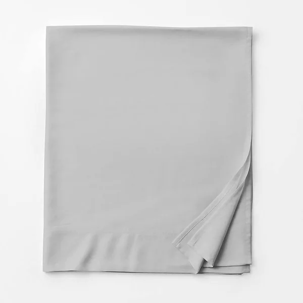 Legends Hotel Tencel Lyocell Sateen Flat Sheet - Sterling - Gray, Size Queen, The Company Store