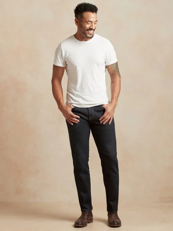 Banana Republic Men's Straight Legacy Jean Rinse Dark Wash Tall Size 36W 36L