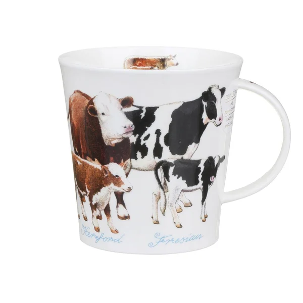 Dunoon Farmyard Cows Cairngorm Shape Mug