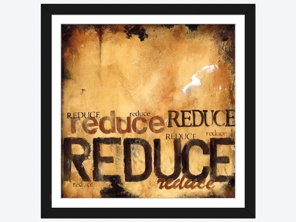 Framed Poster Prints - Reduce by Wani Pasion ( Education Art art)