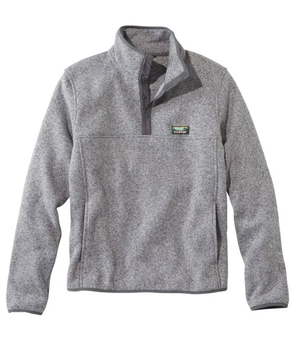 Men's L.L.Bean Sweater Fleece Pullover Gray Extra Large - L.L.Bean