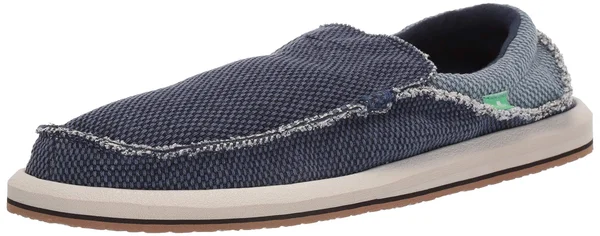 Sanuk Men's Chiba - Size: 6, Navy/Blue Canvas