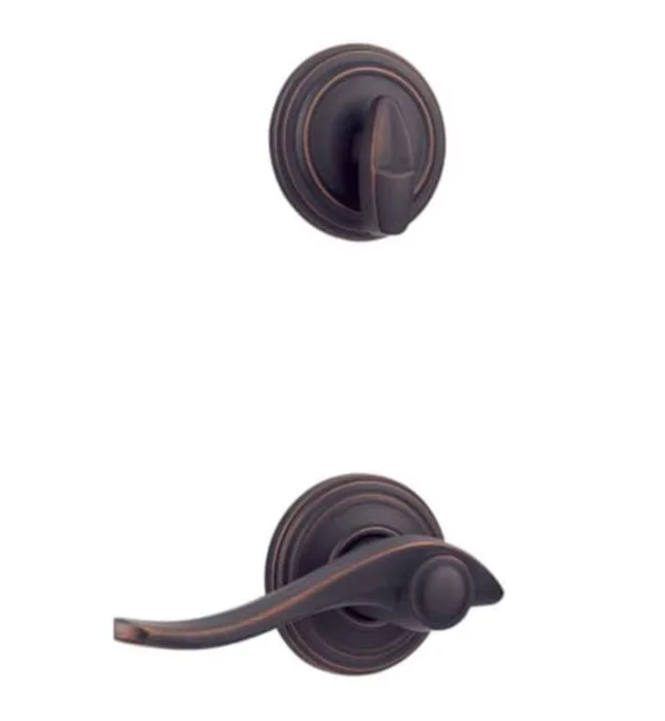 Kwikset 966AVLRH-514V1 Avalon Right Hand Single Cylinder Interior Trim Pack in Iron Black