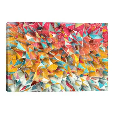 &Kaos Summer& by Maximilian San - Wrapped Canvas Graphic Art Print Wrought Studio Size: 40x22 H x 60x22 W x 1.5x22 D