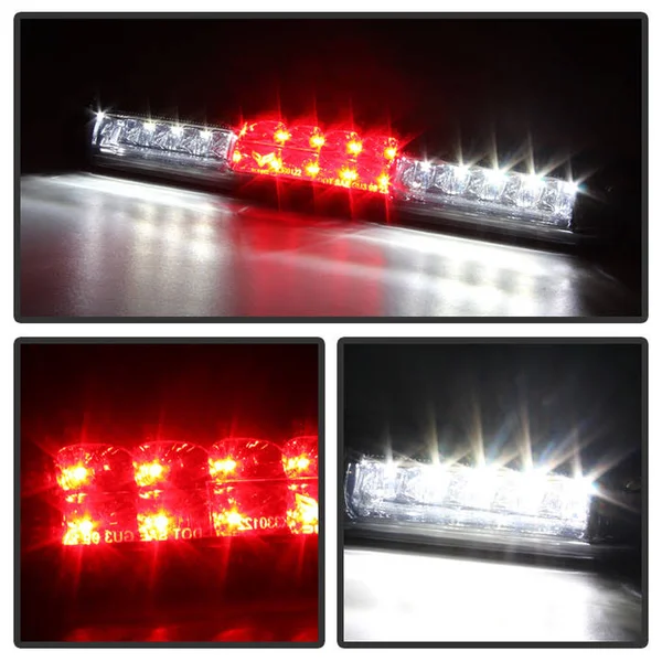 Xtune BKL-JH-CSIL99-LED-RC Brake Light (Chevy Silverado 99-06, GMC Sierra 99-06 LED 3rd - Red/Clear)