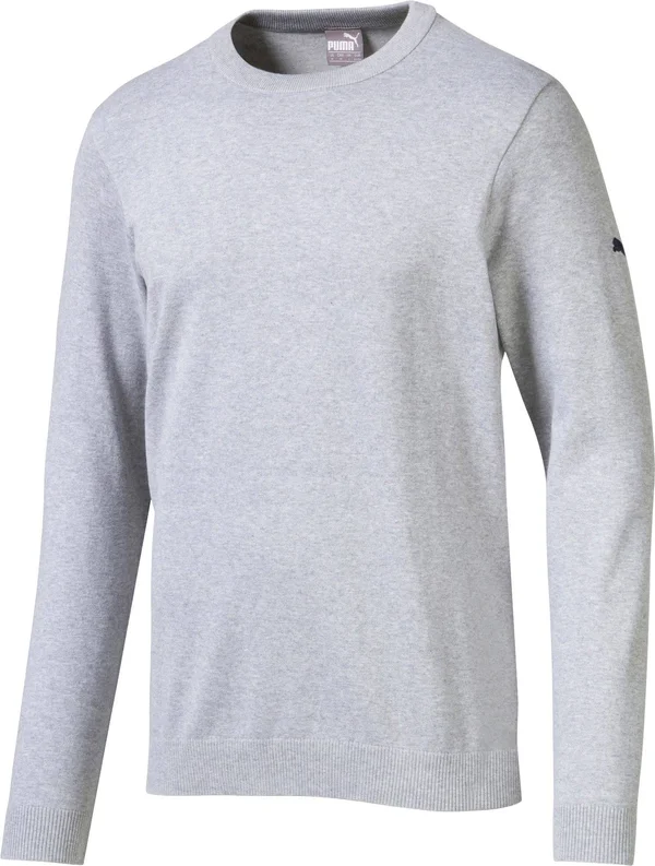 Puma Golf Men's Quarry Heather Essential Crew Golf Sweater