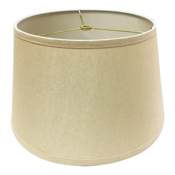 Royal Designs Set of 2 Buffet Lamps in Oil Rub Bronze with Linen Beige Hard Back Lamp Shades - 27x22 Tall