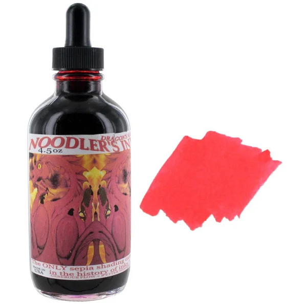 Noodler&s Ink Fountain Pen Bottled Ink with Eyedropper, 4.5 Ounces, Free Pen, 10 Color Options (Baystate Blue)