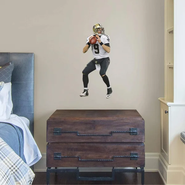 NFL New Orleans Saints Drew Brees Fathead Wall Decal - Junior