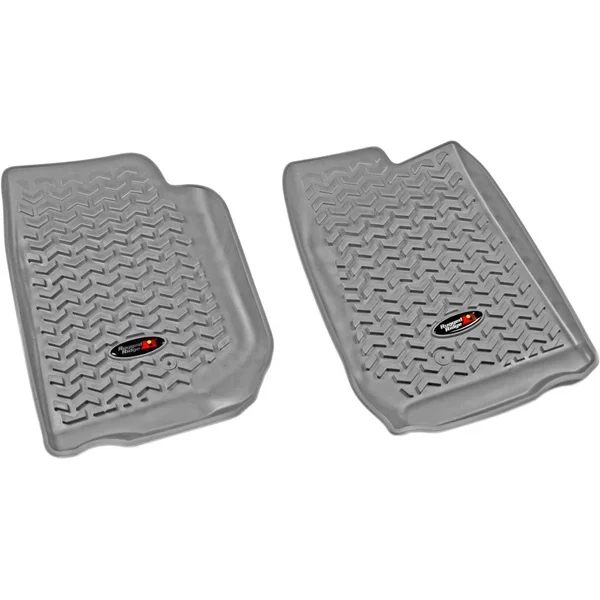 Rugged Ridge 14920.01 All Terrain Floor Liner Pair Gray Jeep Wrangler JK