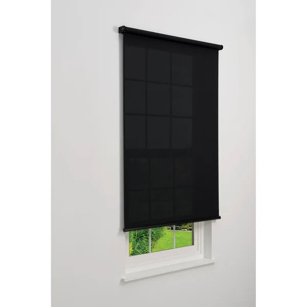 Linen Avenue Cordless 5% Solar Screen Standard Roller Shade - Charcoal 44 W x 78 H
