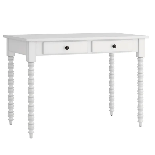 Inspire Q Lyndale 2-Drawer Lix Legs Office Desk by Bold - White