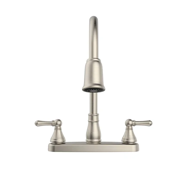Belanger EBE78WBN2 Non-Metallic Two-Handle Pull-Down Kitchen Faucet, Brushed Nickel