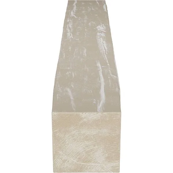 Ekena Millwork MANURW08X12X60WH 8x22H x 12x22D x 60x22W Riverwood Faux Wood Fireplace Mantel, White Washed