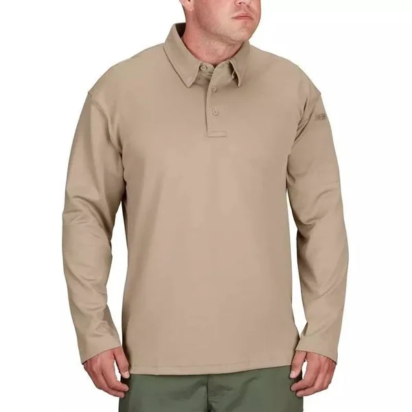 Propper I.C.E Mens Performance Polo Long Sleeve - M - Cobalt Blue