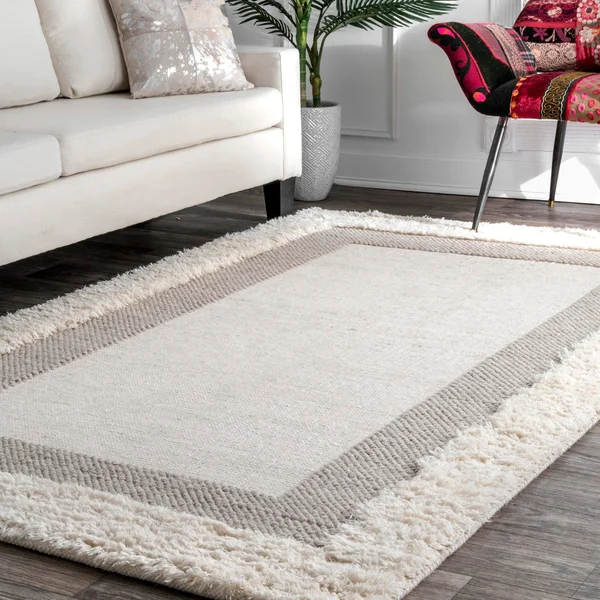 nuLOOM Taneka Shaggy Beige 4& x 6& Area Rug