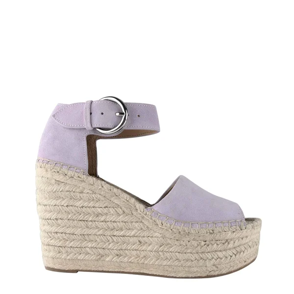 Marc Fisher Alida Espadrille Wedge Sandal - Lilac Suede - 9.5