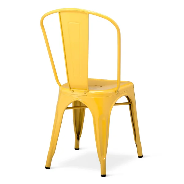 Carlisle High Back Metal Dining Chair Yellow Set of 2