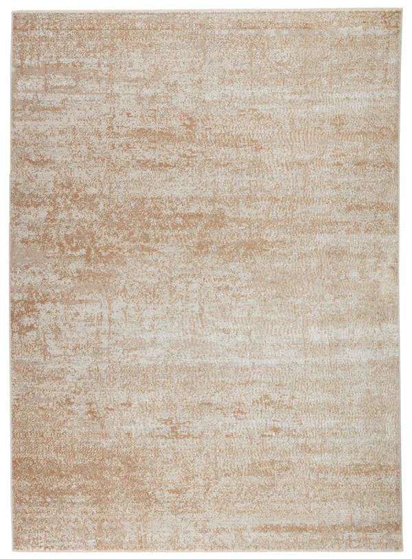 Vibe by Jaipur Living en Blanc Evanthe EBC03 Gold Area Rug 3'x8'