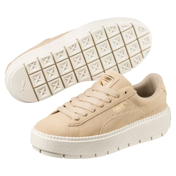 Puma Suede Platform Trace - Womens Shoes Safari/Marshmallow Size 9.5