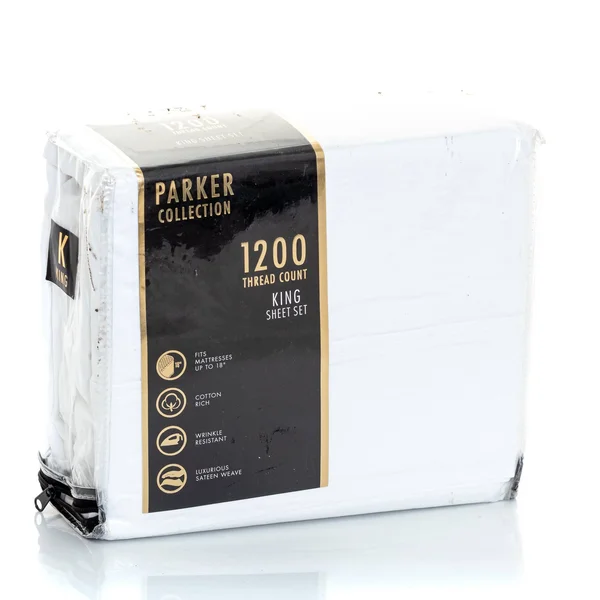 AQ Textiles Parker 1200 Thread Count 4 pc. Sheet Set - King - White