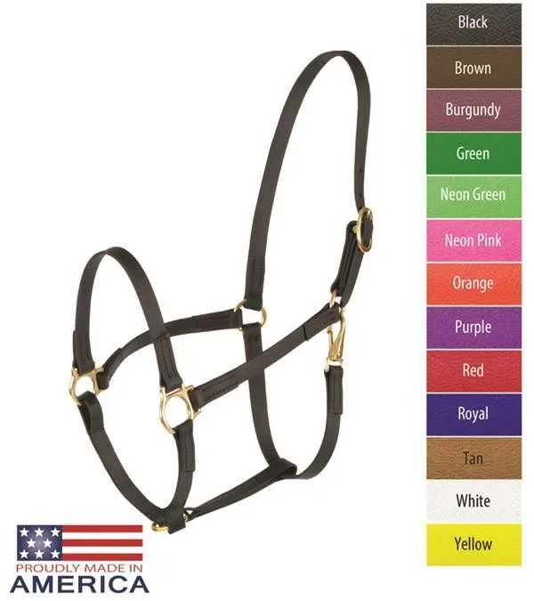 Feather-Weight FW3449-BU-7 Beta 0.75 in. Track Halter Burgundy - 7-Horse