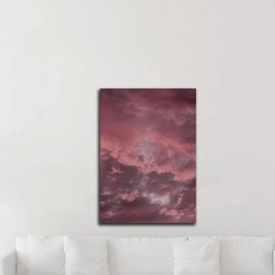 &Pink Sky& by Design Fabrikken - Wrapped Canvas Graphic Art Print Latitude Run Size: 35x22 H x 25x22 W x 1.5x22 D