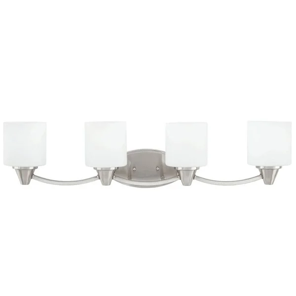Park Harbor PHVL2264 Eastover 4 Light 32-1/8x22 Wide Bathroom Vanity Light with FR Polished Chrome