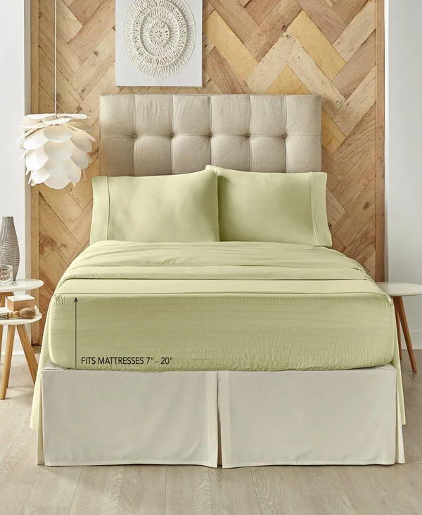 J Queen New York Royal Fit 300TC Sheet Set - Light Blue - King