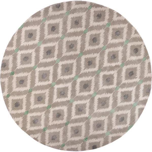 Kas Bob Mackie Home 1017 Silver/Grey Mirage Area Rug 7&6x22 Round