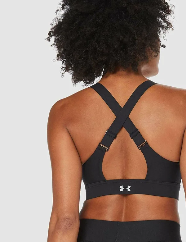 Under Armour Balance High Impact Zip Front Sports Bra - Black (1307227) 34DD